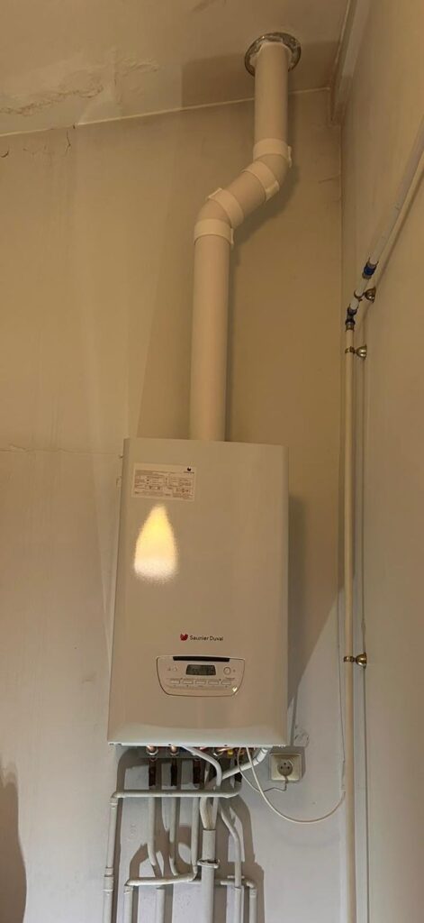 Après : Remplacement d'une chaudière à condensation
