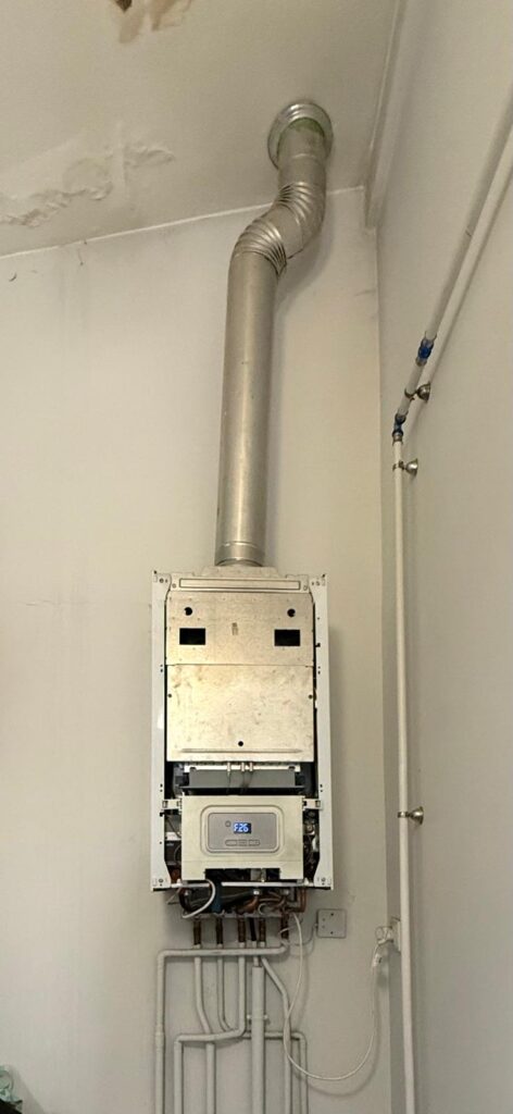 Avant : Remplacement d'une chaudière à condensation